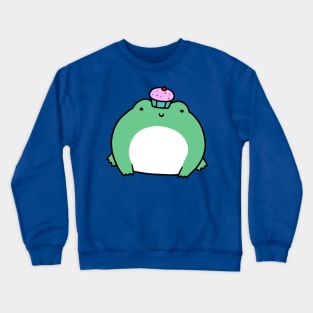 Cupcake Frog Crewneck Sweatshirt